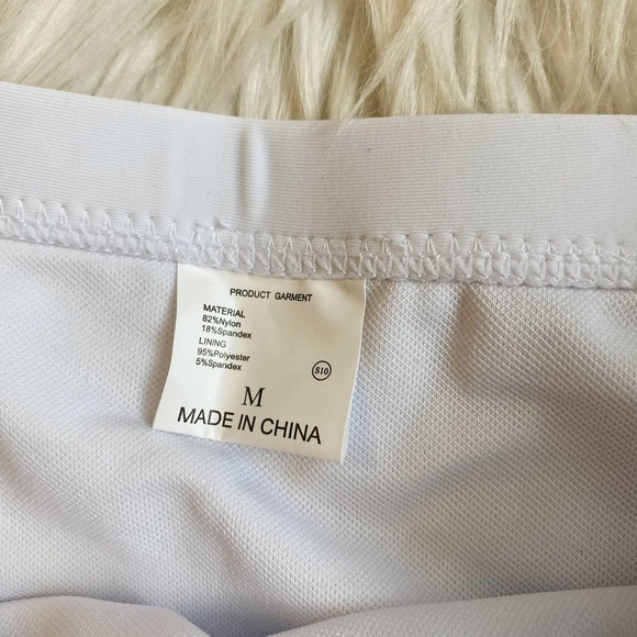 White High Waisted Scoop Neck Bikini - Picture 8 of 9